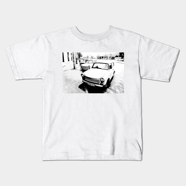 Trabant in Budapest Kids T-Shirt by soitwouldseem